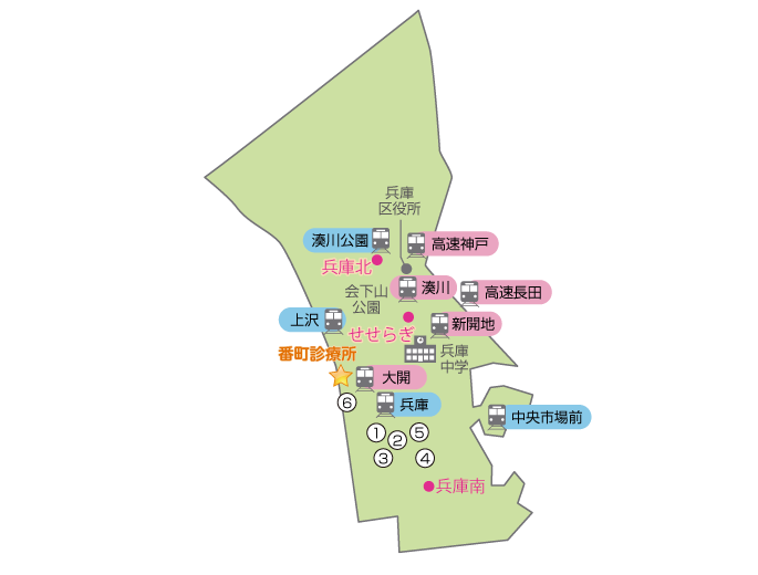 兵庫区 健康づくりMAP